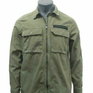 ZARA NEW MEN'S DENIM JACKET KHAKI